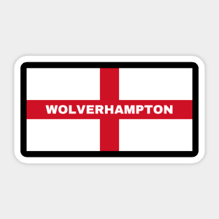 Wolverhampton City in English Flag Sticker